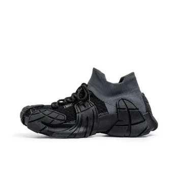 IMAU Running Shoes Unisex Low Top Black/Beige/Coffee