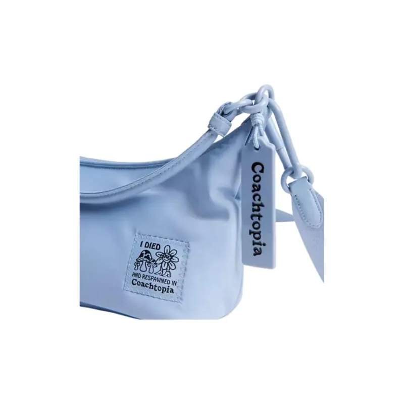 Coachtopia Loop Recycled PET Plastic Shoulder Bag, Crossbody Bag, Handbag Large Size Unisex Sky Blue-4