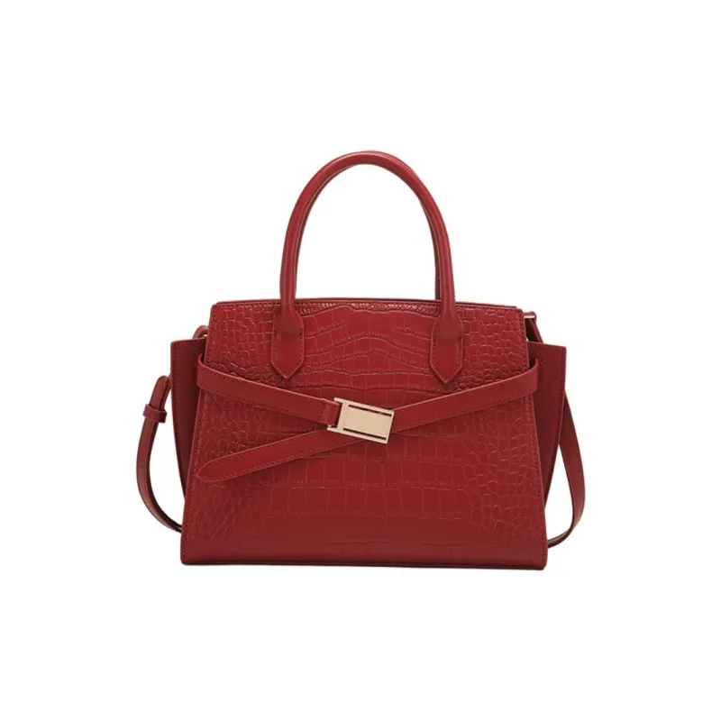 PAYOT Microfiber Synthetic Leather Handbag Women's Burgundy-0