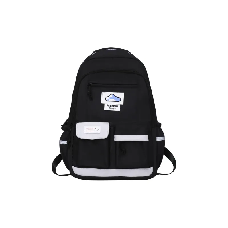H YXIANG Nylon Backpack Women's Multicolor-5