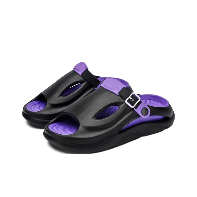 OUGLEMEN Beach Sandals Unisex Black Gray/Black Purple/Beige Brown/White Moon/Olive Green-7