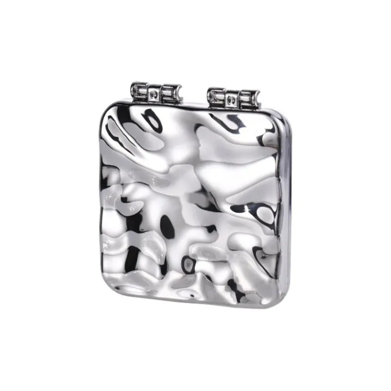 LIANXIANGKE Electroplated Portable Mini Handheld Double Sided Foldable Mirror-0