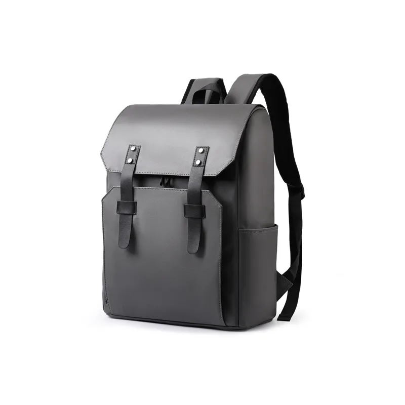 H YXIANG High quality Fabric Backpack Men's Black/Gray-3