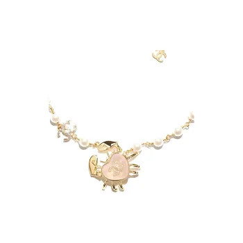 CHANEL Metal Necklaces Women's Gold