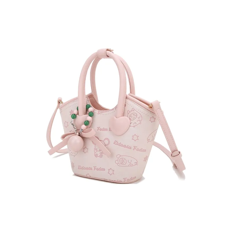 Carit&Koty PU Handbag Women's Pink/White-1