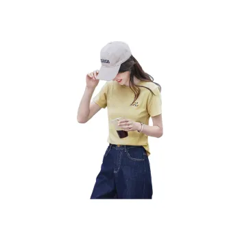 Still quiet T Shirts Women's Light Yellow