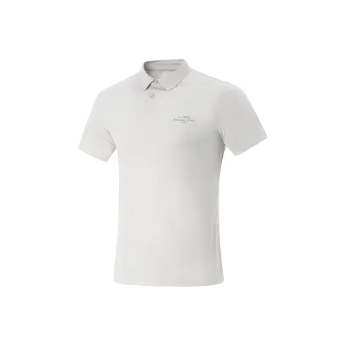 LiNing Fitness Series Polo Shirt Men's Calm Gray