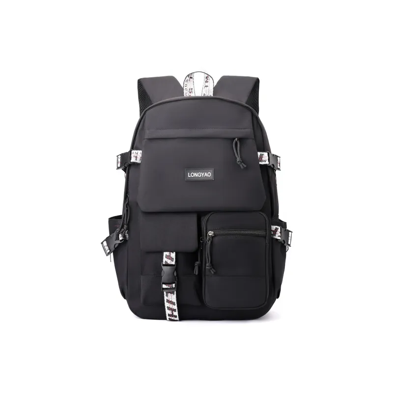H YXIANG Nylon Backpack Regular Unisex Multicolor-8