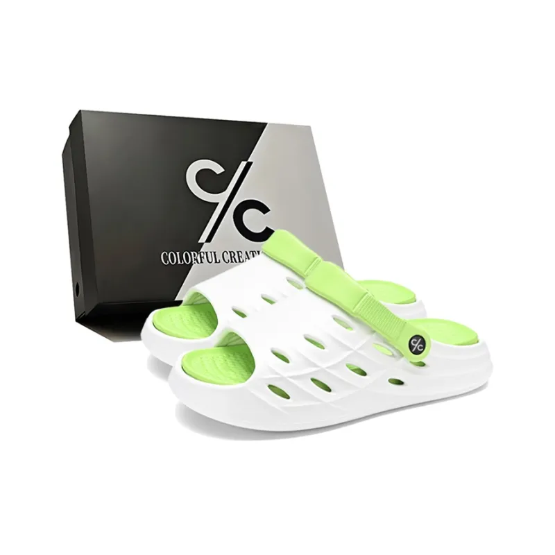 Colorful Creations EVA Slip Resistant Abrasion Resistant Odor Resistant Quiet Slide Slippers Unisex-7