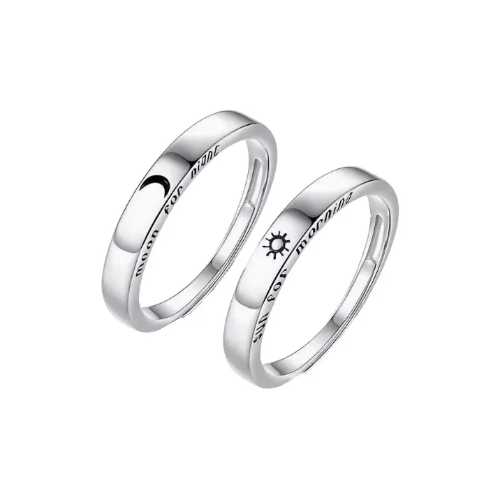 Old Qingyun Silver Building S925 Silver Rings Unisex-0
