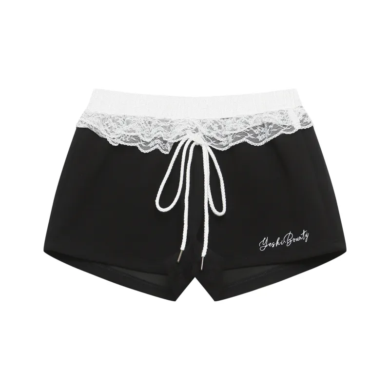 Vine Color Casual Shorts Women's-2