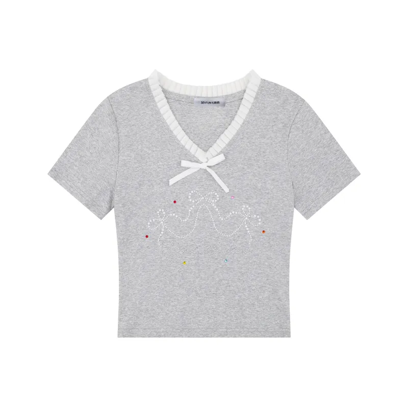 7 SEVFUN Drop Shoulder Sleeve T Shirt Women's-0