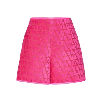 Valentino Casual Shorts Women's Fuchsia