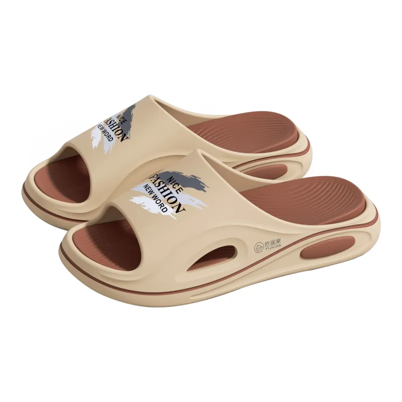 Stay At Home Thickened Bathroom Slip Resistant Waterproof Elastic Comfortable Outerwear Slippers-5