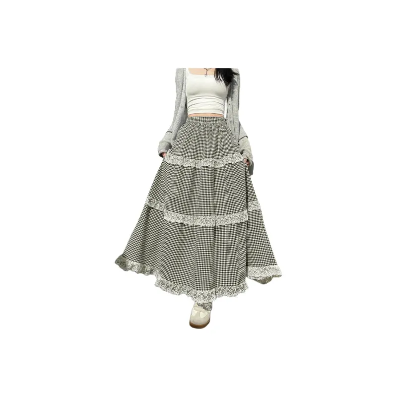 Mu Qingqing Casual Long Skirt Women's-3