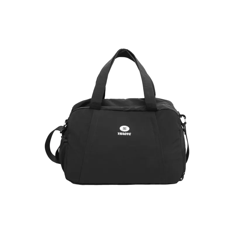 DCLOUD Nylon Travel Bag Unisex Ecru/Black-7