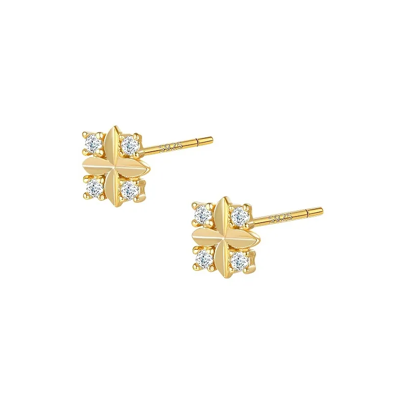 PUENTE Sterling Silver Stud Earrings Men's-5