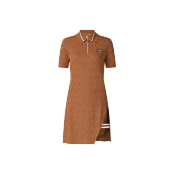 FILA Athletics Tennis Short Sleeved Dress Women's Pineapple Brown
