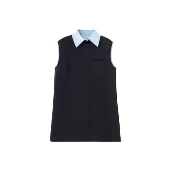 SOON FLOWER Sleeveless Dress Women's Navy Blue