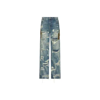 Who Decides War Side Patch Relaxation Denim Jeans
