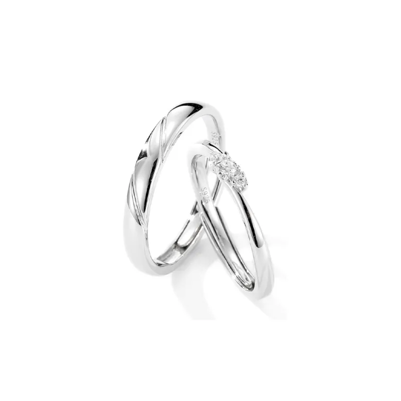 Old Qingyun Silver Building S925 Silver Rings Unisex-2