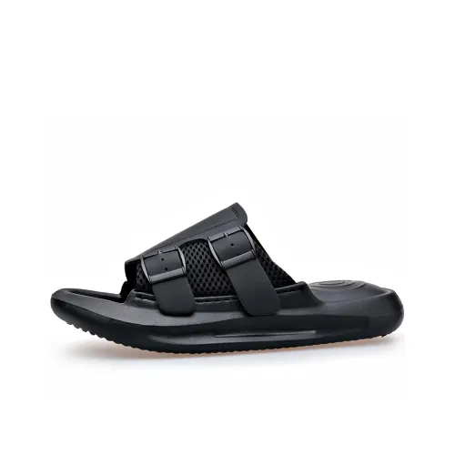 SHUPATE Slip Resistant, Odor Resistant, Quick Dry Slide Slippers Men's Black