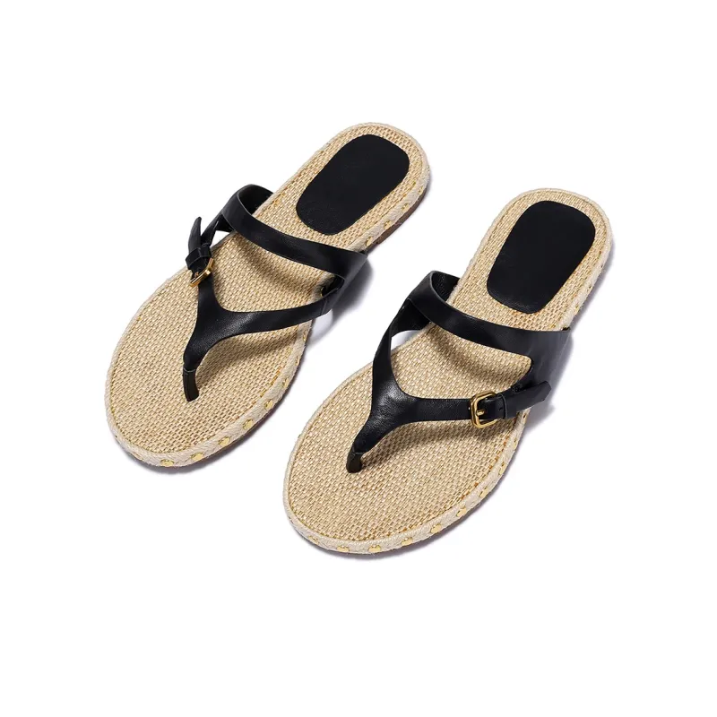 BELLALILY Rubber Sole Quick Dry Flip Flops Women's-8