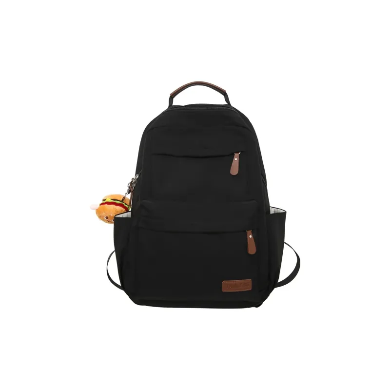 BRABOSTON Nylon Backpack Unisex Black/Red/White-0