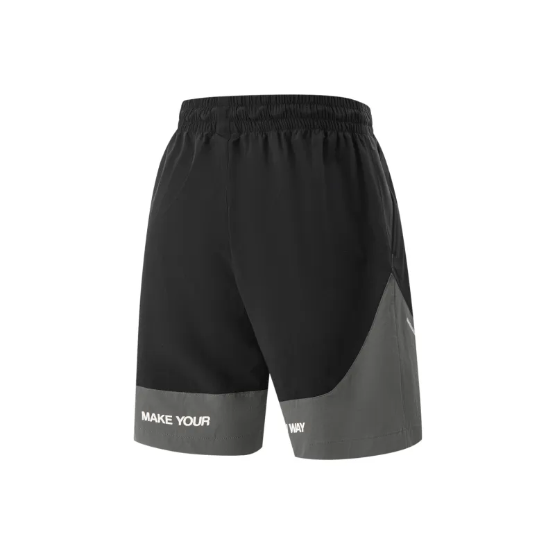 LiNing Casual Shorts Men's Black/Coal Smoke Gray-1