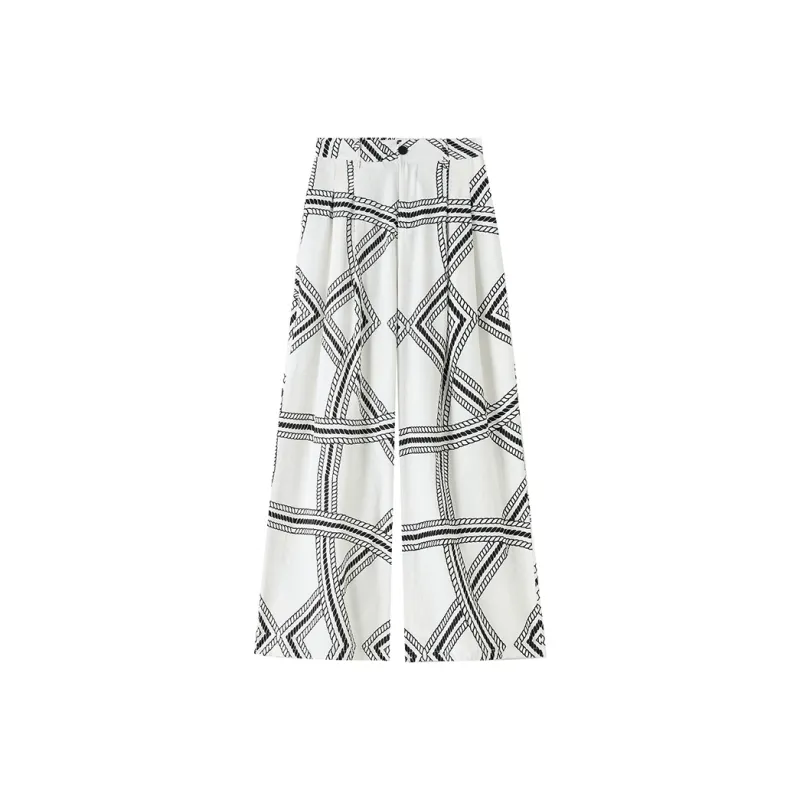 Si Bei'er Casual Pants Women's White-0