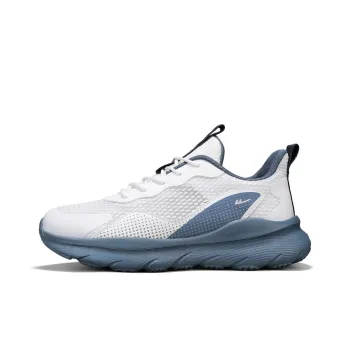 WARRIOR Running Shoes Men Low Top White Black Blue