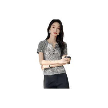 XWI T Shirts Women's Black/White
