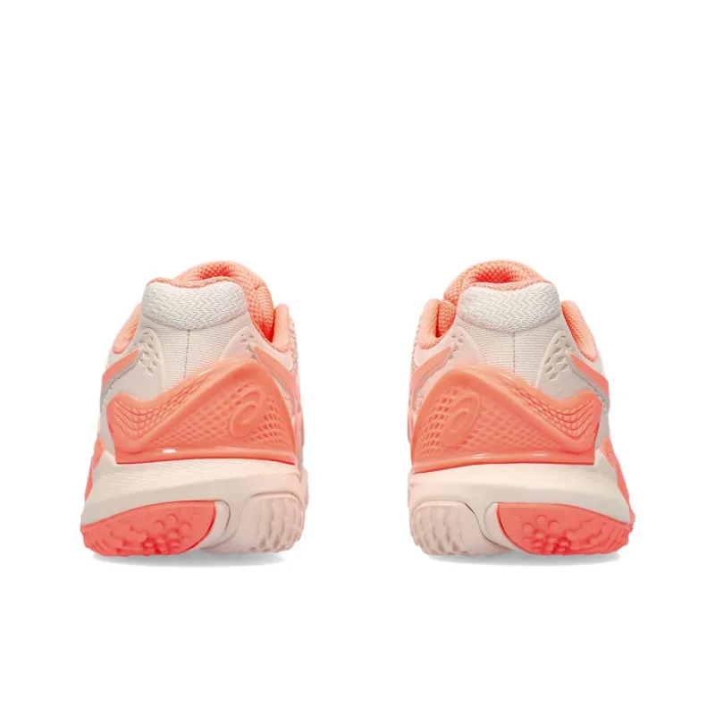 Asics Gel Resolution 9 Abrasion Resistant Slip Resistant Low Top Tennis Shoes Women's Light Pink-3