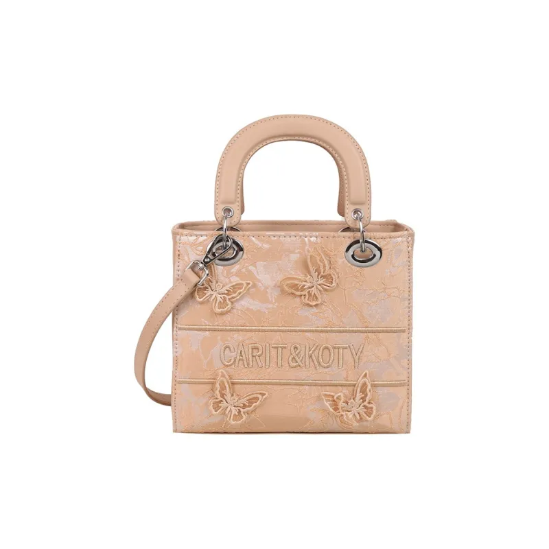 Yalu PU Handbag Regular Women's White/Black/Pink/Khaki-8