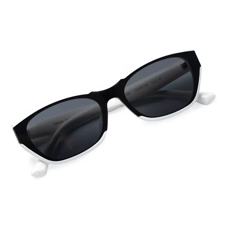 HELEN KELLER Plate Frame Cat Eye Sunglasses Unisex-4