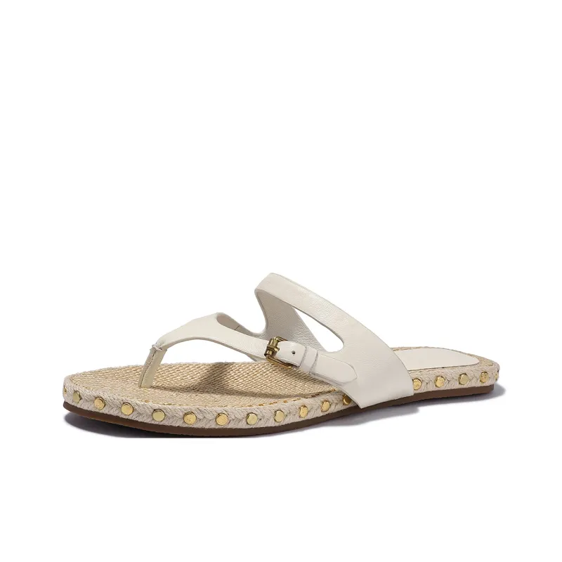 BELLALILY Rubber Sole Quick Dry Flip Flops Women's-1