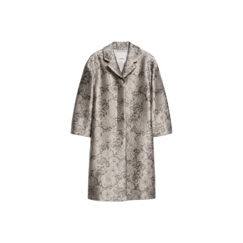 'S MAX MARA Effige Floral jacquard Coat