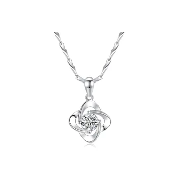 Wylyp Sterling Silver 999 Necklaces Women's Two Tone