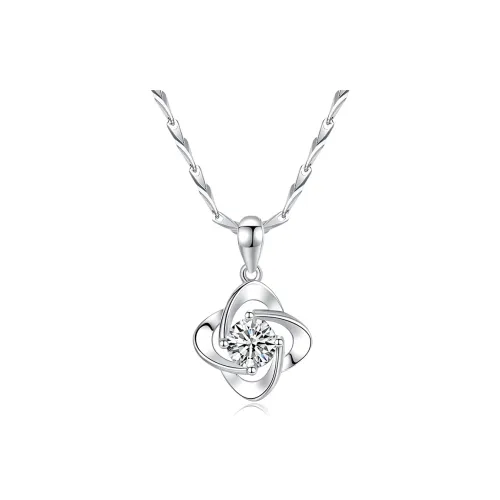 Wylyp Sterling Silver 999 Necklaces Women's Two Tone