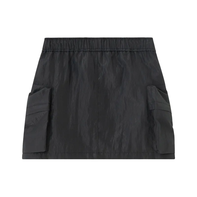 SOON FLOWER Summer Casual Short Skirts Women's Black-1