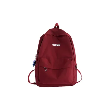WICKBUEN Nylon Backpack Regular Unisex White/Red/Black/Gray