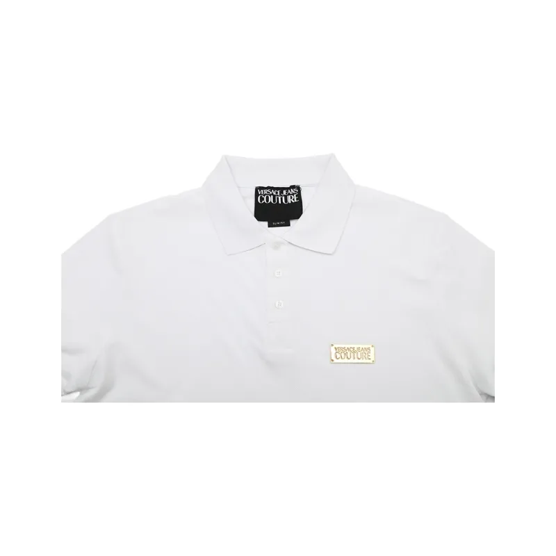 VERSACE JEANS COUTURE SS25 Polo Shirt Men's White-3