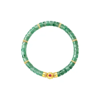 CHOW TAI SENG African Emerald Bracelets Women's