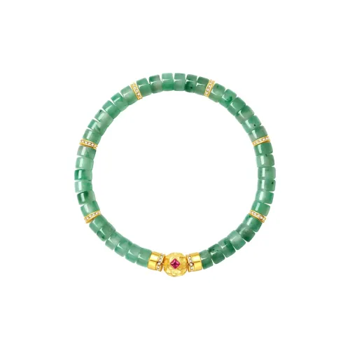 CHOW TAI SENG African Emerald Bracelets Women's