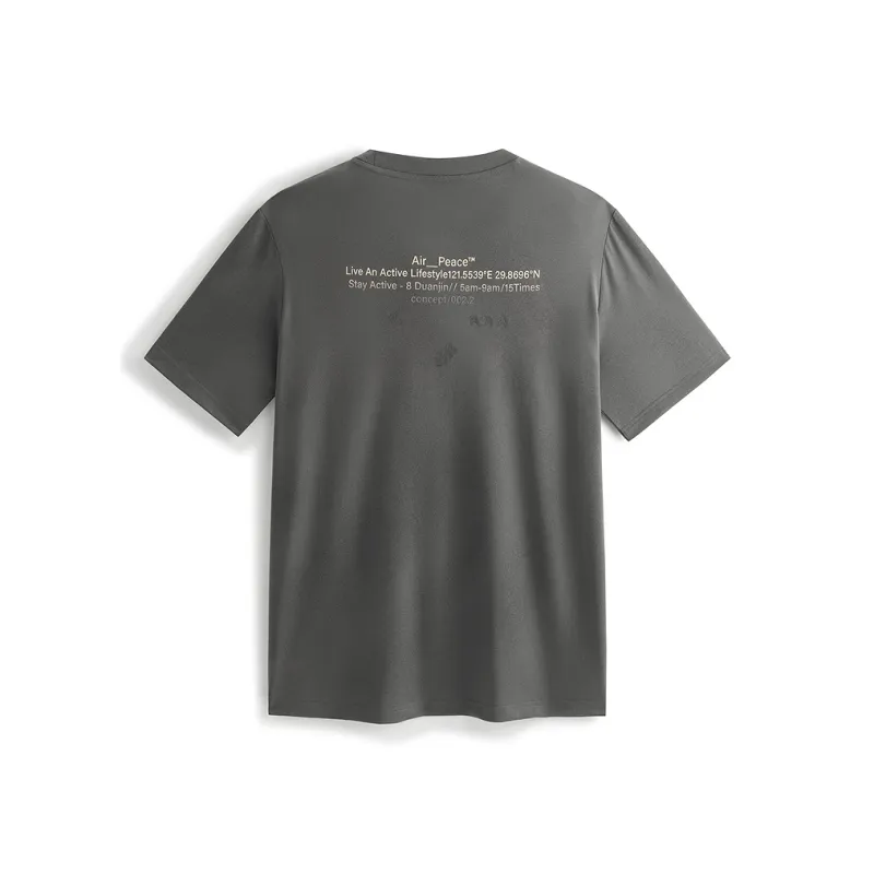 PEACEBIRD MEN T Shirts Men Hyacinth Bean Brown 1-1