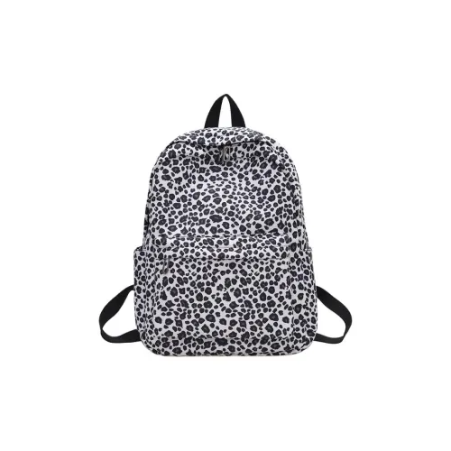 AIBAG Nylon Backpack Unisex White/Khaki/Coffee/Brown