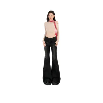 YINLEI Jeans Women's Dark Gray
