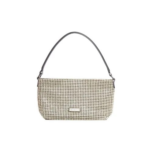 Self portrait Glass Beads Handbag Women's Silver