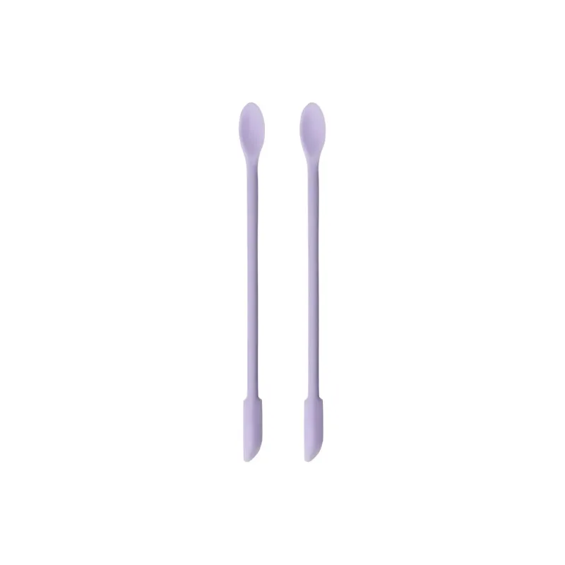 Goodgudi Cosmetics Scoop Silicone Scraper Empty Bottle Tool Mini Dual Head Residue Scraping Spoon Cleaning-12