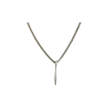 OLIO E ACETO 925 Sterling Silver Necklaces Unisex Silver